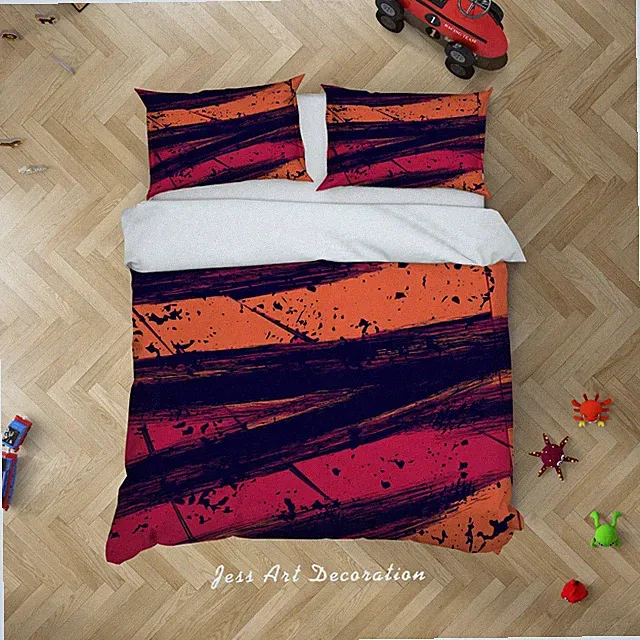 3D Sports Background Colorful Quilt Cover Set Bedding Sets Pillowcases 64