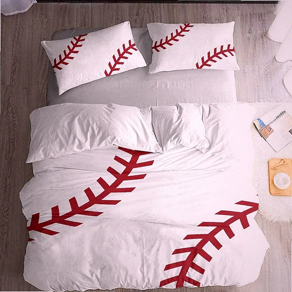 Baseball Sport Duvet Cover Bedding Set Queen 3/4 Piece 228x228cm