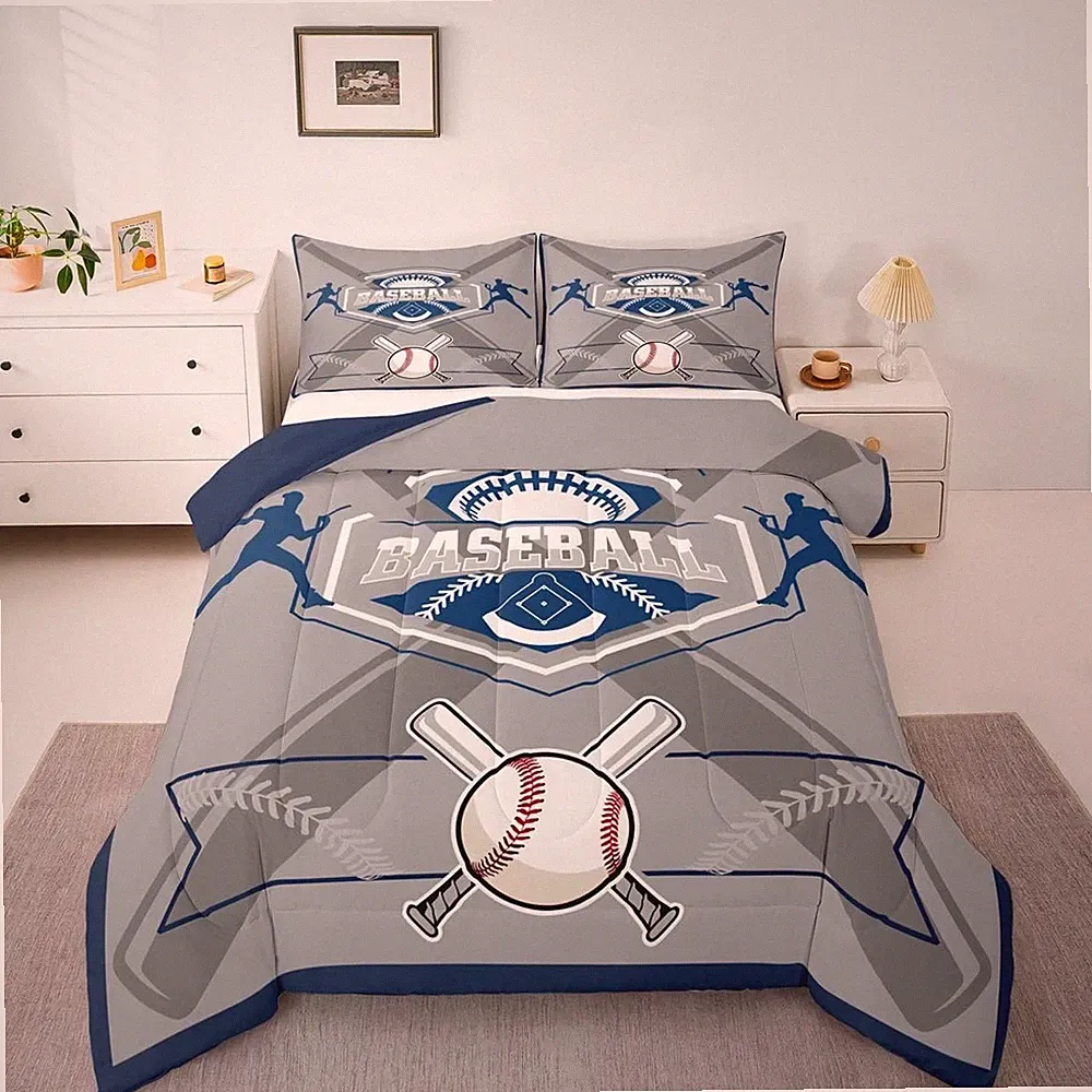 Erosebridal Baseball Comforter Twin Kids Baseball Bedding Sports Boys Bedding...