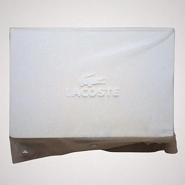 Lacoste 100% Cotton Crocod'il King Bedskirt White 7771 340