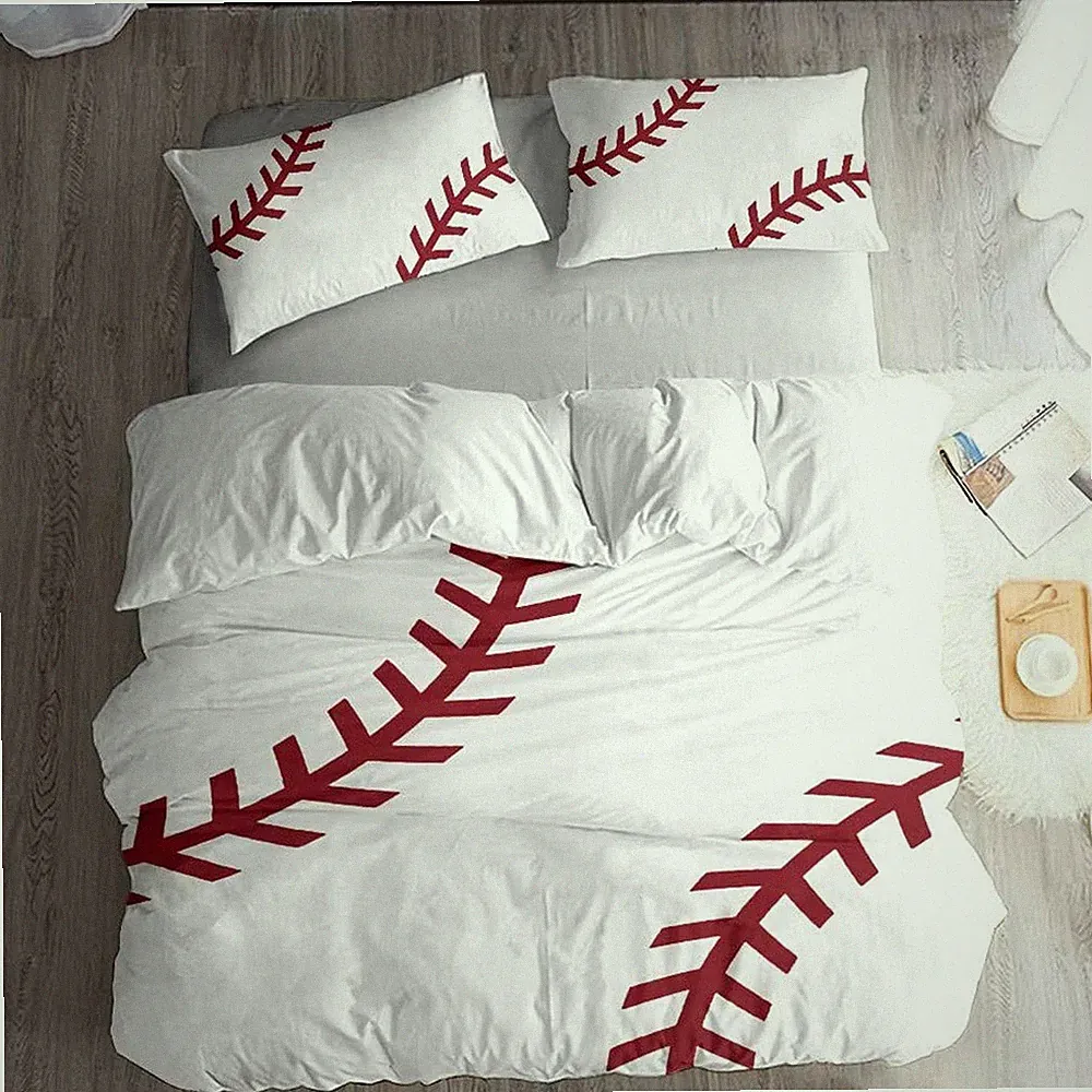 Precise Baseball Sport Series Duvet Cover Bedding Set, Duvet Cover and Pillow...