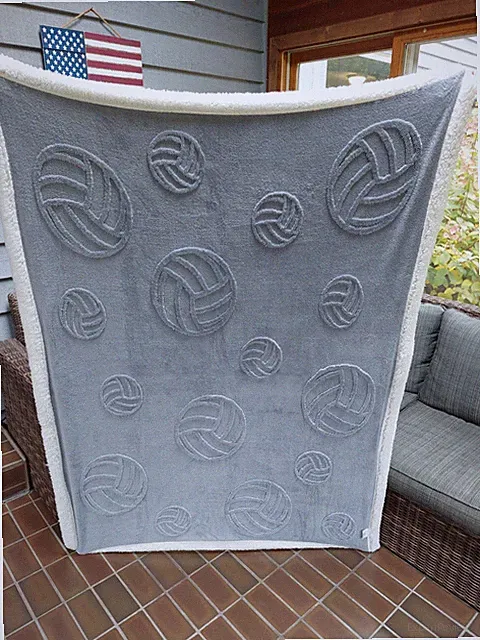 Volleyball Blanket, Throw Blanket, 3-Dimensional Design, volleyball Gifts
